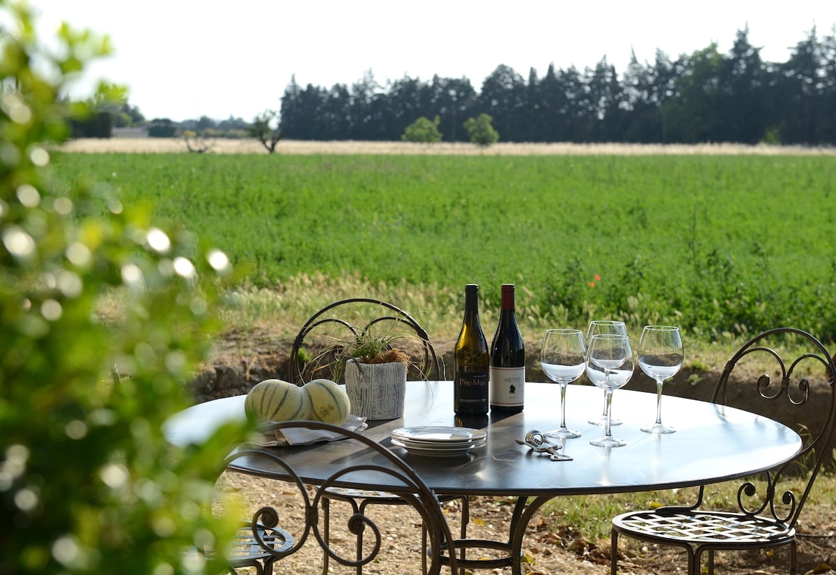 Partie de mas en location de vacances à Lagnes, Lubéron - Genius Loci